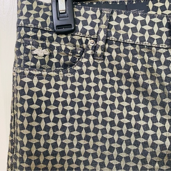 Armani Exchange New Size 29 Skinny Pant Jambe Etroit Stretch Demin Metallic - Picture 8 of 12